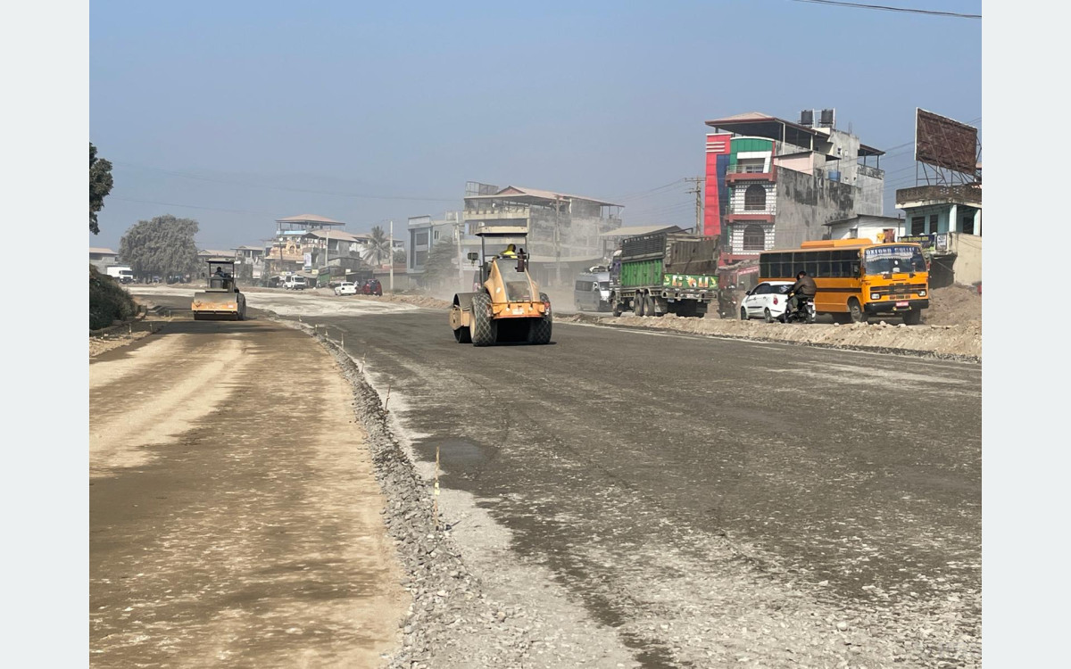 नारायणघाट-बुटवल सडक विस्तारले गति लिँदै, ४० किलोमिटर एकतर्फी कालोपत्र सम्पन्न