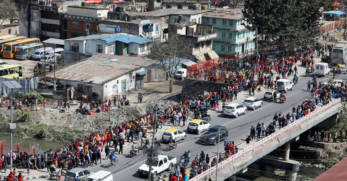 शिवरात्रिको दिन काठमाडौंको कुन–कुन ठाउँमा गाडी चलाउन निषेध गरेको छ ।
