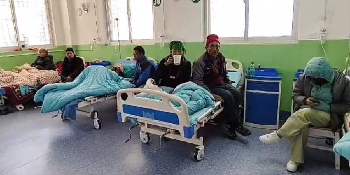 सोलुखुम्बुमा भाइरल संक्रमणको प्रकोप, अस्पतालमा बिरामीको अत्यधिक चाप