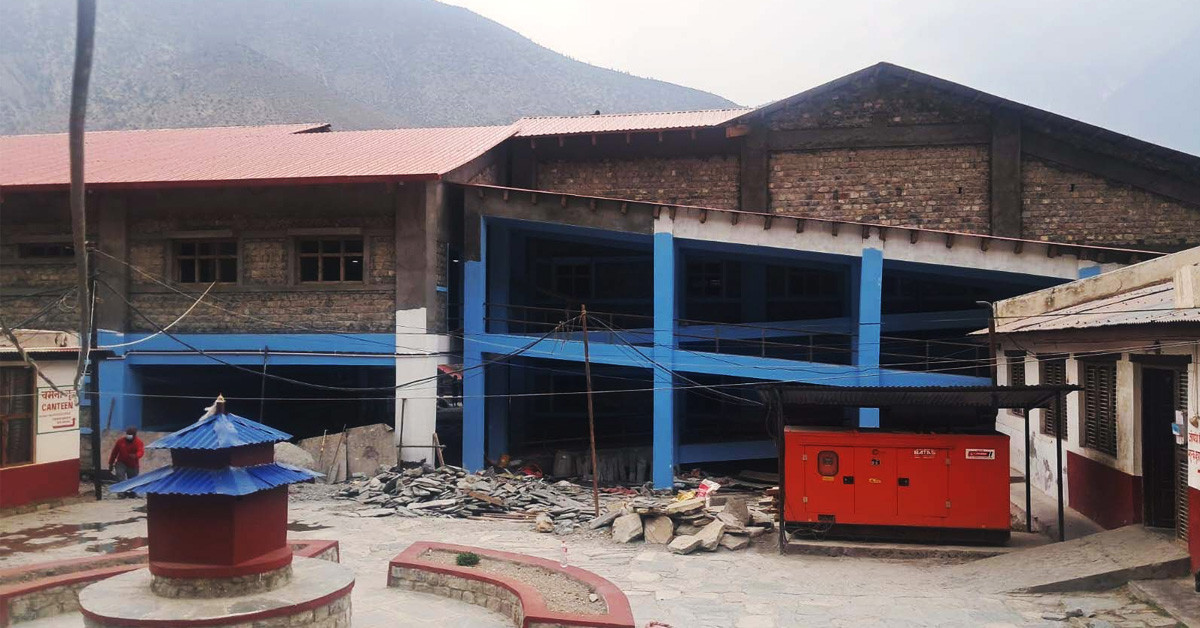 मुस्ताङमा बन्यो प्रादेशिक अस्पताल भवन