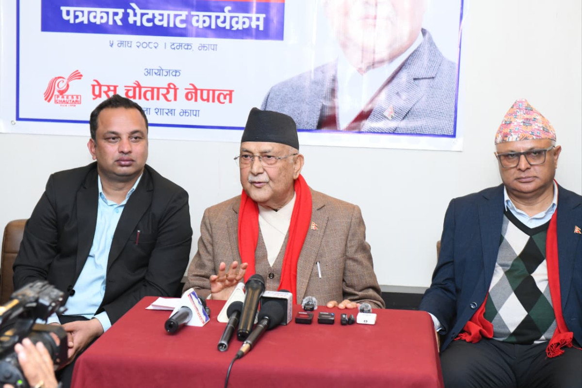 देश जोगाउन पुन: झापा ५ मा उम्मेदवार भएर आएको छु - केपी शर्मा ओली