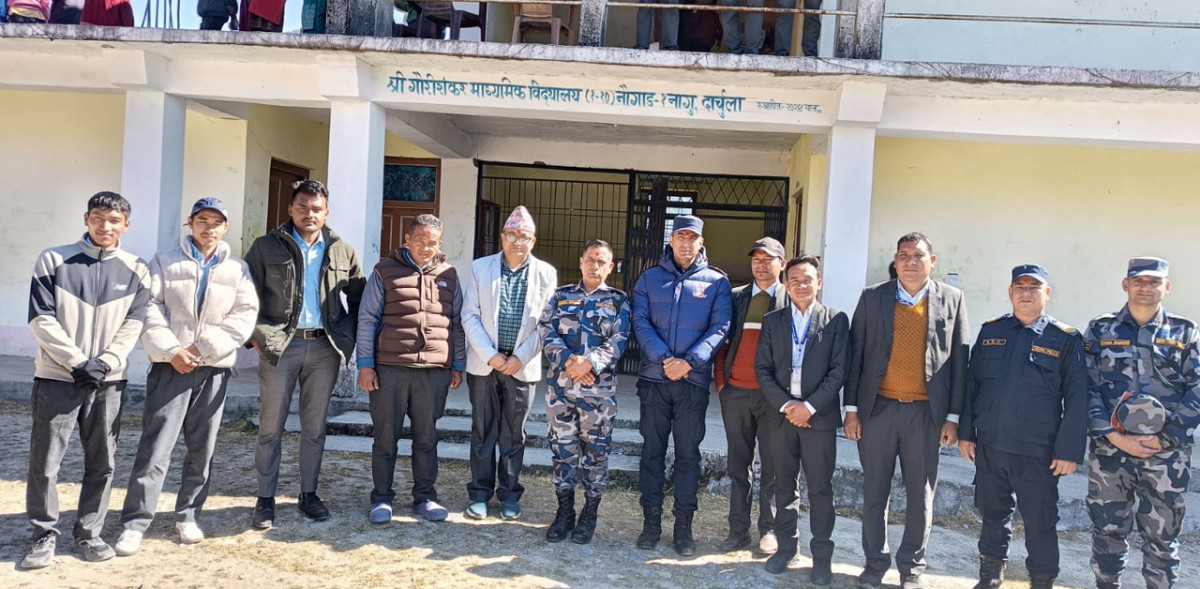 दार्चुलामा निर्वाचन सुरक्षाका लागि संयुक्त सुरक्षा गस्ती