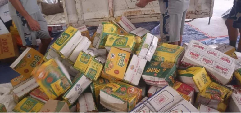 राहत खाद्य सामग्रीको अनुगमन, बिना लेबलको चामल फेला